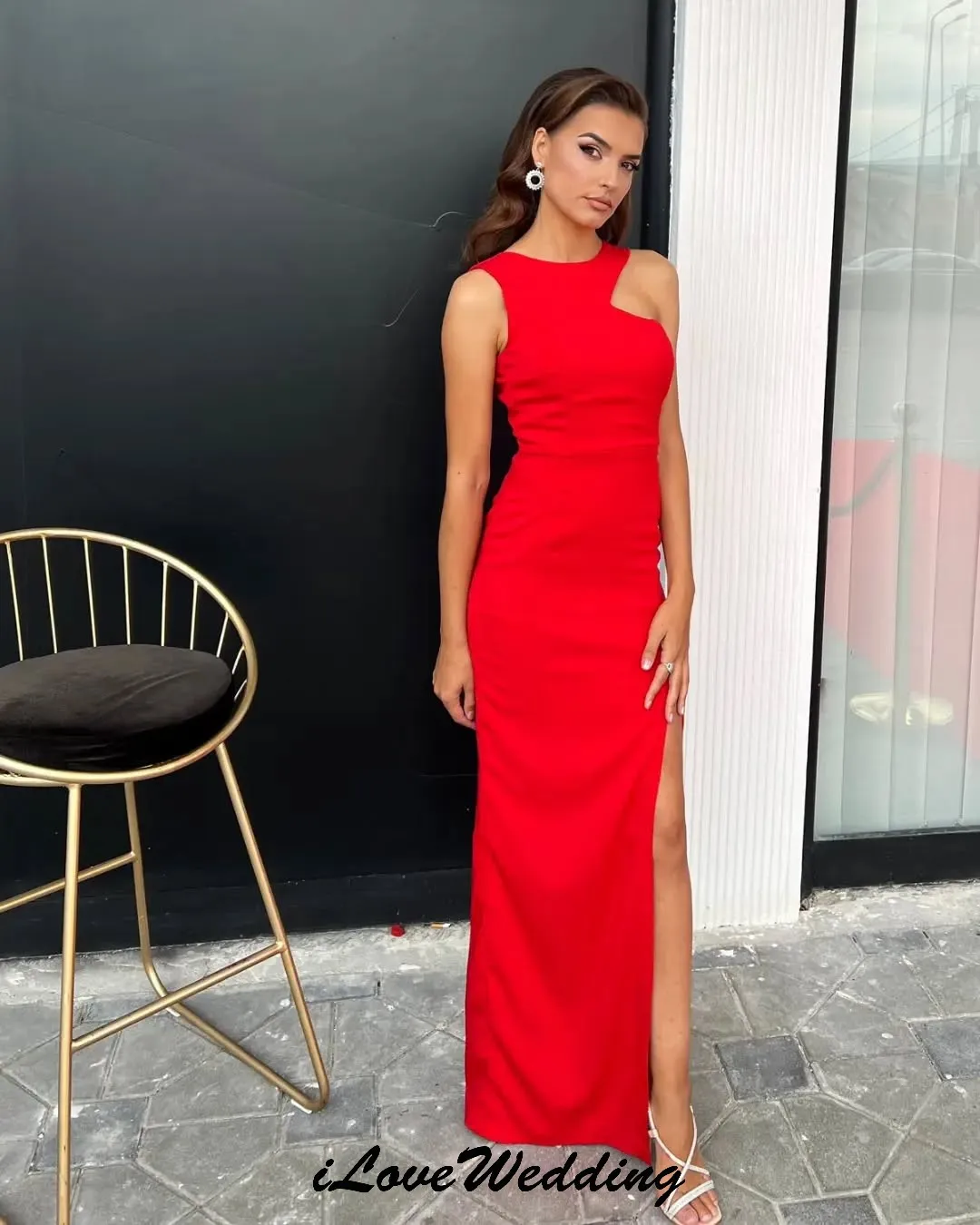 Evening Dresses 2025 Red Wedding Party Dress For Woman Guest Sleeveless O-Neck Elegant Satin Floor Length Formal Customized
Evening Dresses 2025 Red Wedding Party Dress For Woman Guest Sleeveless O-Neck Elegant Satin Floor Length Formal Customized
