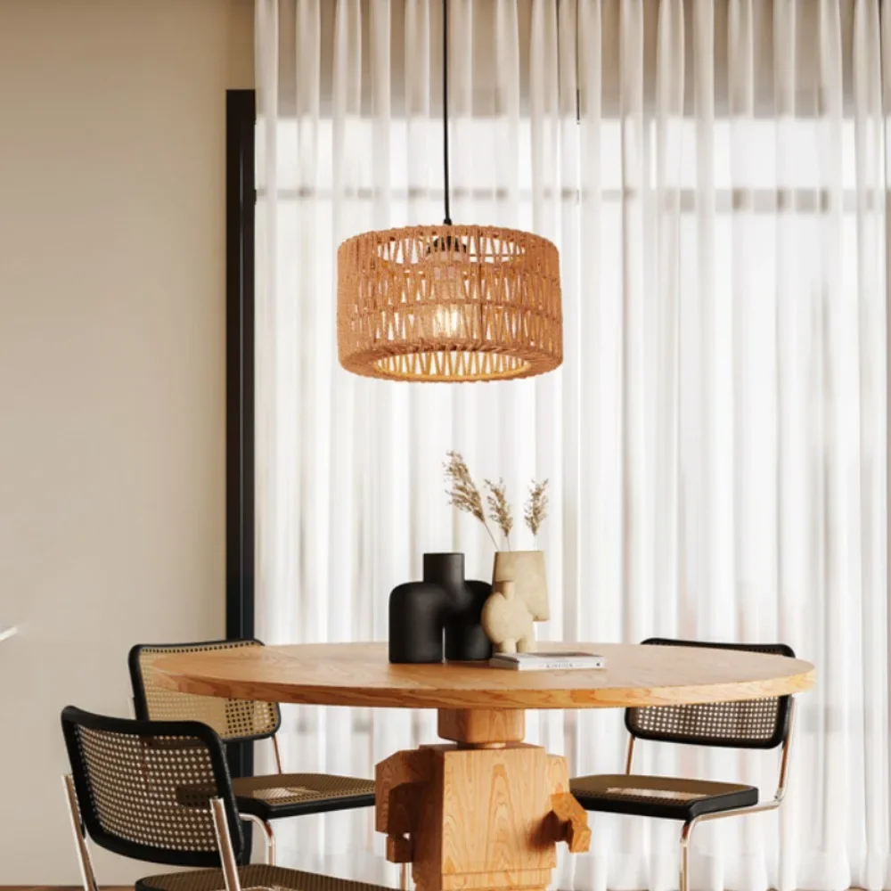 Wrought Iron Hemp Rope Chandelier Hand Woven Ceiling Pendant Light Fixtures Apply for Balconies Hotel Decor Ceiling Lighting
Wrought Iron Hemp Rope Chandelier Hand Woven Ceiling Pendant Light Fixtures Apply for Balconies Hotel Decor Ceiling Lighting