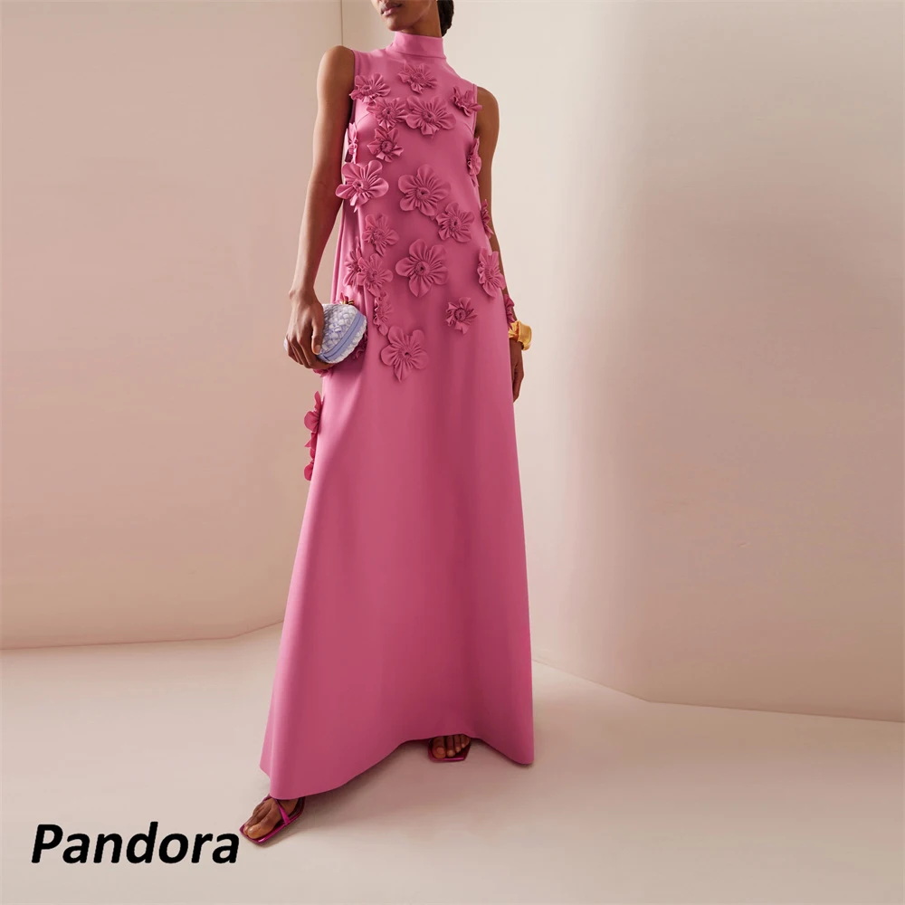Pandora Sleeveless A-Line High-Neck Prom Dress Floor Length With 3D Flowers Evening Summer Elegant Party Dress For Women 2024
Pandora Sleeveless A-Line High-Neck Prom Dress Floor Length With 3D Flowers Evening Summer Elegant Party Dress For Women 2024