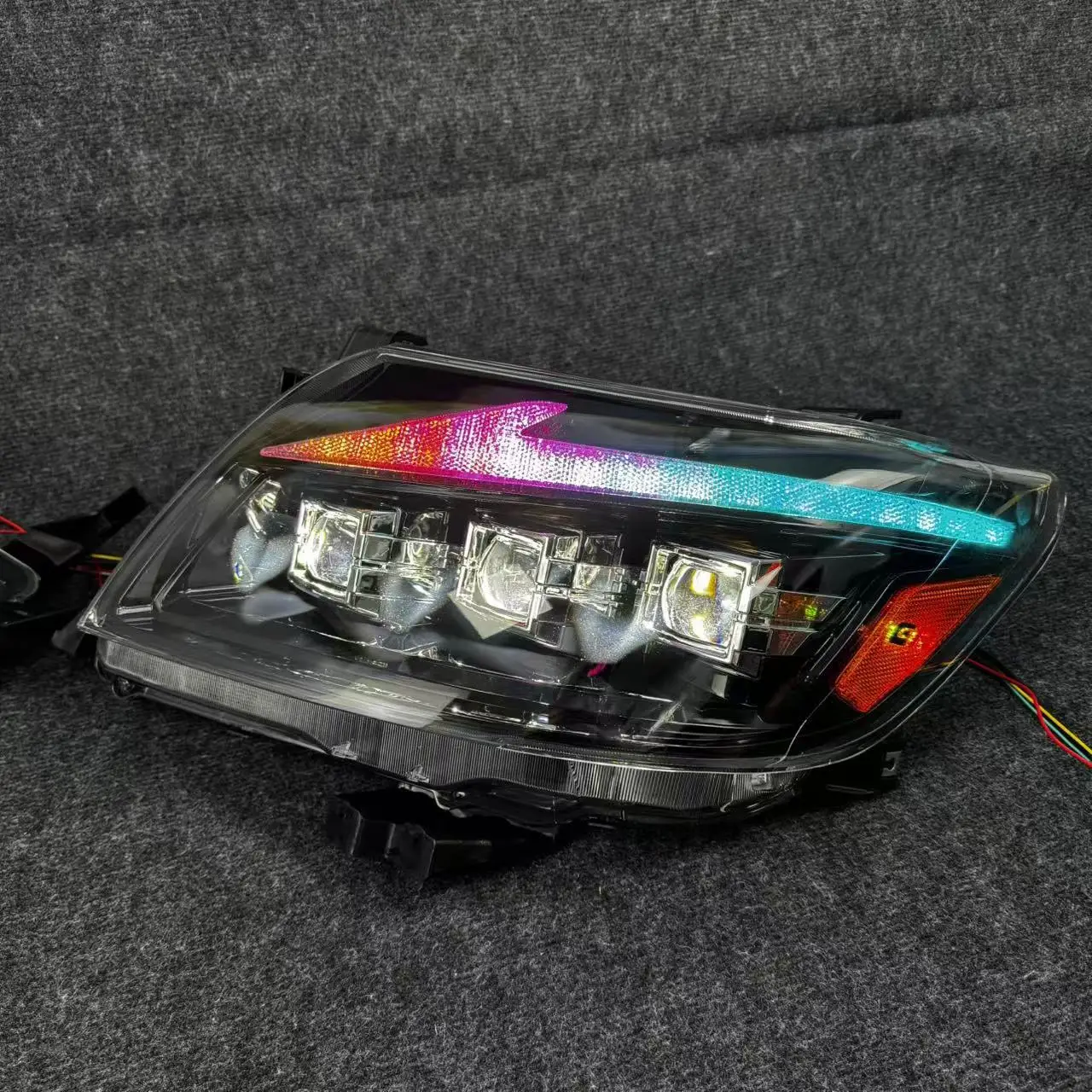 Suitable for 2011-2014 Toyota Hilux VIGO modified front LED headlights colorful RGB headlights A piar
Suitable for 2011-2014 Toyota Hilux VIGO modified front LED headlights colorful RGB headlights A piar