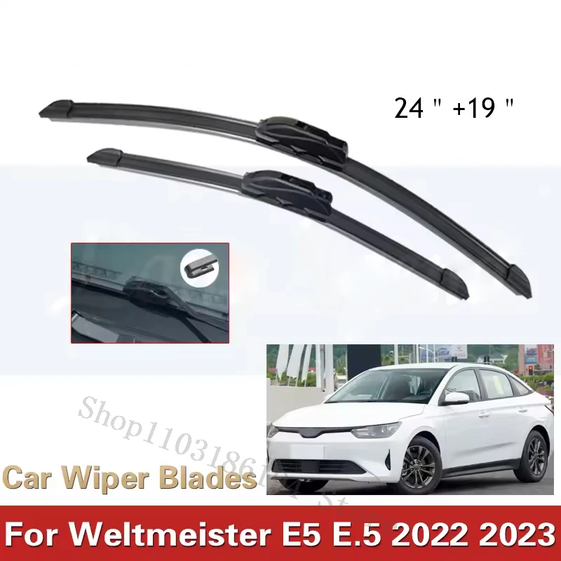 Car Wiper Blades For Weltmeister E5 E.5 2022 2023 Front Windscreen Wiper Blade Brushes Cutter Goods Car Accessories 24"+19"
Car Wiper Blades For Weltmeister E5 E.5 2022 2023 Front Windscreen Wiper Blade Brushes Cutter Goods Car Accessories 24"+19"