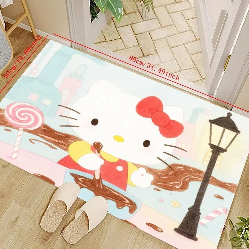 Cute Kawaii Cartoon Hello Kitty Dessert Making Scene Floor Mat, Non-Slip Soft Absorbent Entrance Doormat, Sweet Lollipop & Citys
Cute Kawaii Cartoon Hello Kitty Dessert Making Scene Floor Mat, Non-Slip Soft Absorbent Entrance Doormat, Sweet Lollipop & Citys