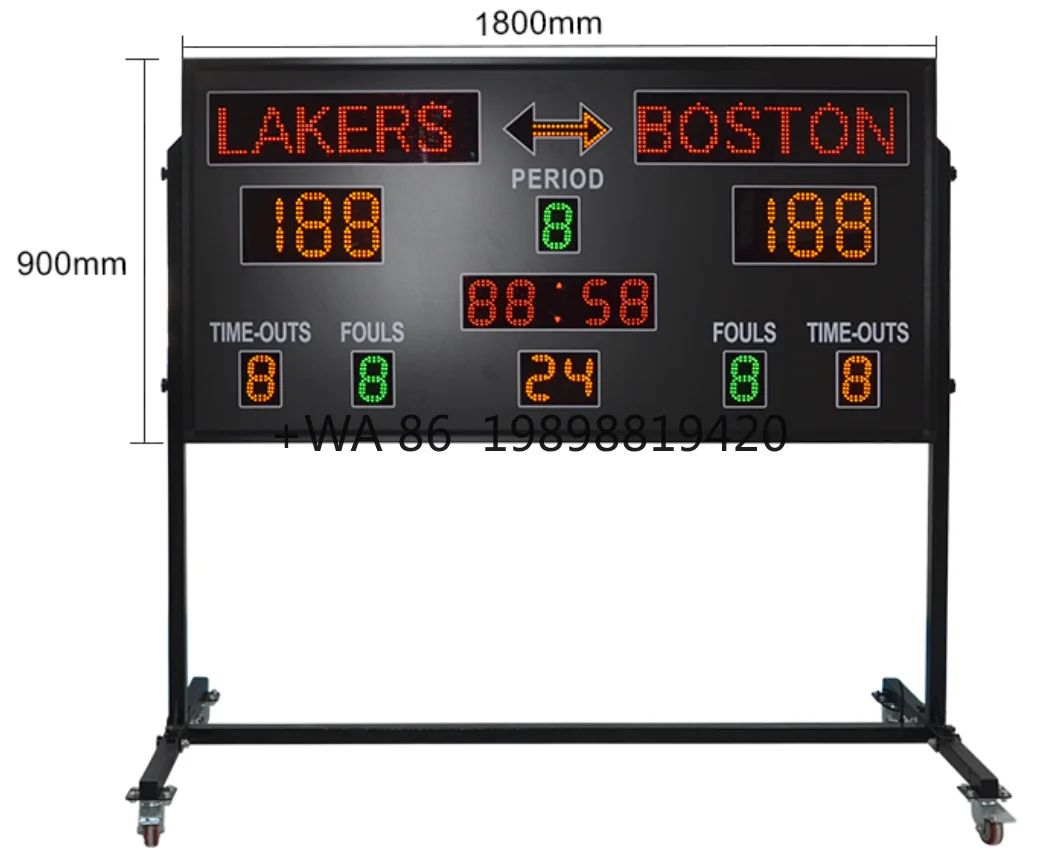 Hot Selling Basketball Score Screen Remote Control Digital Display High Quality Score Screen 1200*700*75mm
Hot Selling Basketball Score Screen Remote Control Digital Display High Quality Score Screen 1200*700*75mm