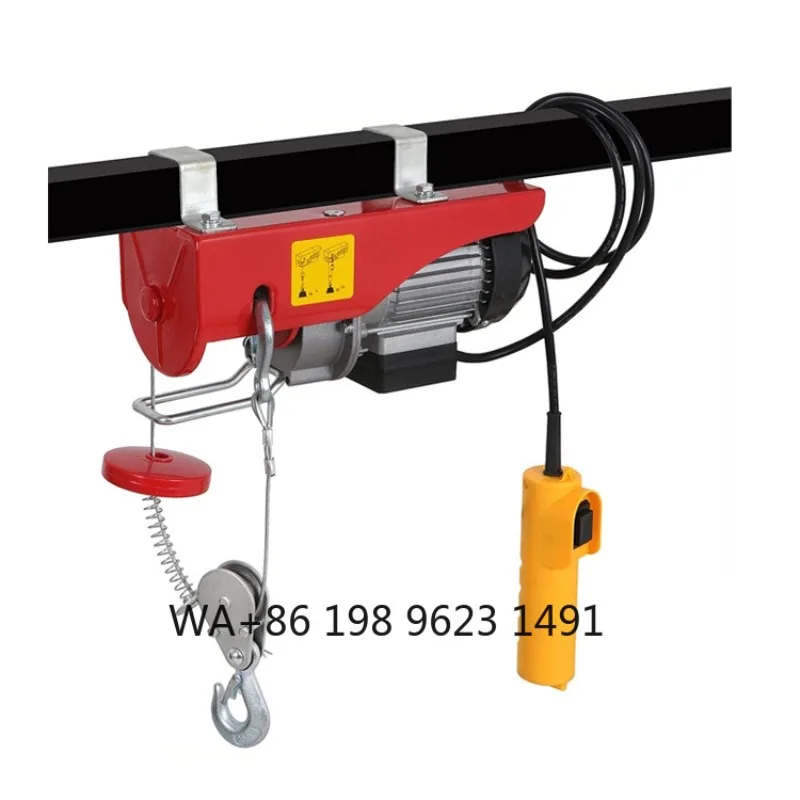 220V Mini Micro Electric Wire Rope Hoist Winch CE Certified Portable Small Crane Lifting Hoist for Home Industrial Workshop Use
220V Mini Micro Electric Wire Rope Hoist Winch CE Certified Portable Small Crane Lifting Hoist for Home Industrial Workshop Use