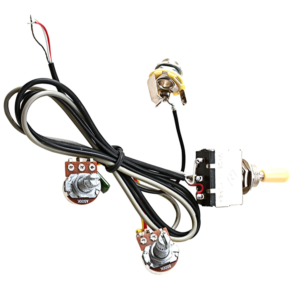 Guitar Line Yellow Hat Jack Potentiometer Harness Metal Wiring Electric Control Plate Panel Replacement Parts for Guitar Wired
Guitar Line Yellow Hat Jack Potentiometer Harness Metal Wiring Electric Control Plate Panel Replacement Parts for Guitar Wired