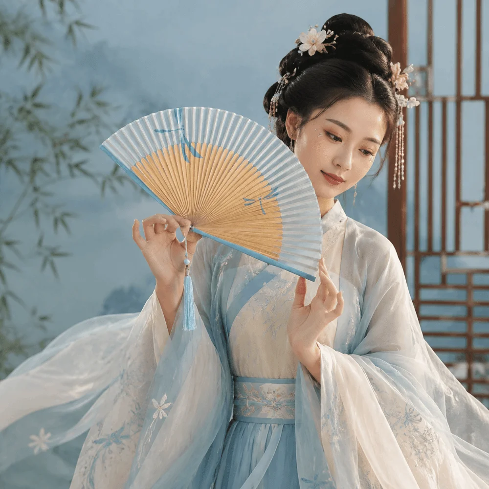 Chinese Style Folding Hand Fan Hand-painted Bamboo Frame Retro Handheld Fan Lightweight with Tassel Women's Dance Fan
Chinese Style Folding Hand Fan Hand-painted Bamboo Frame Retro Handheld Fan Lightweight with Tassel Women's Dance Fan