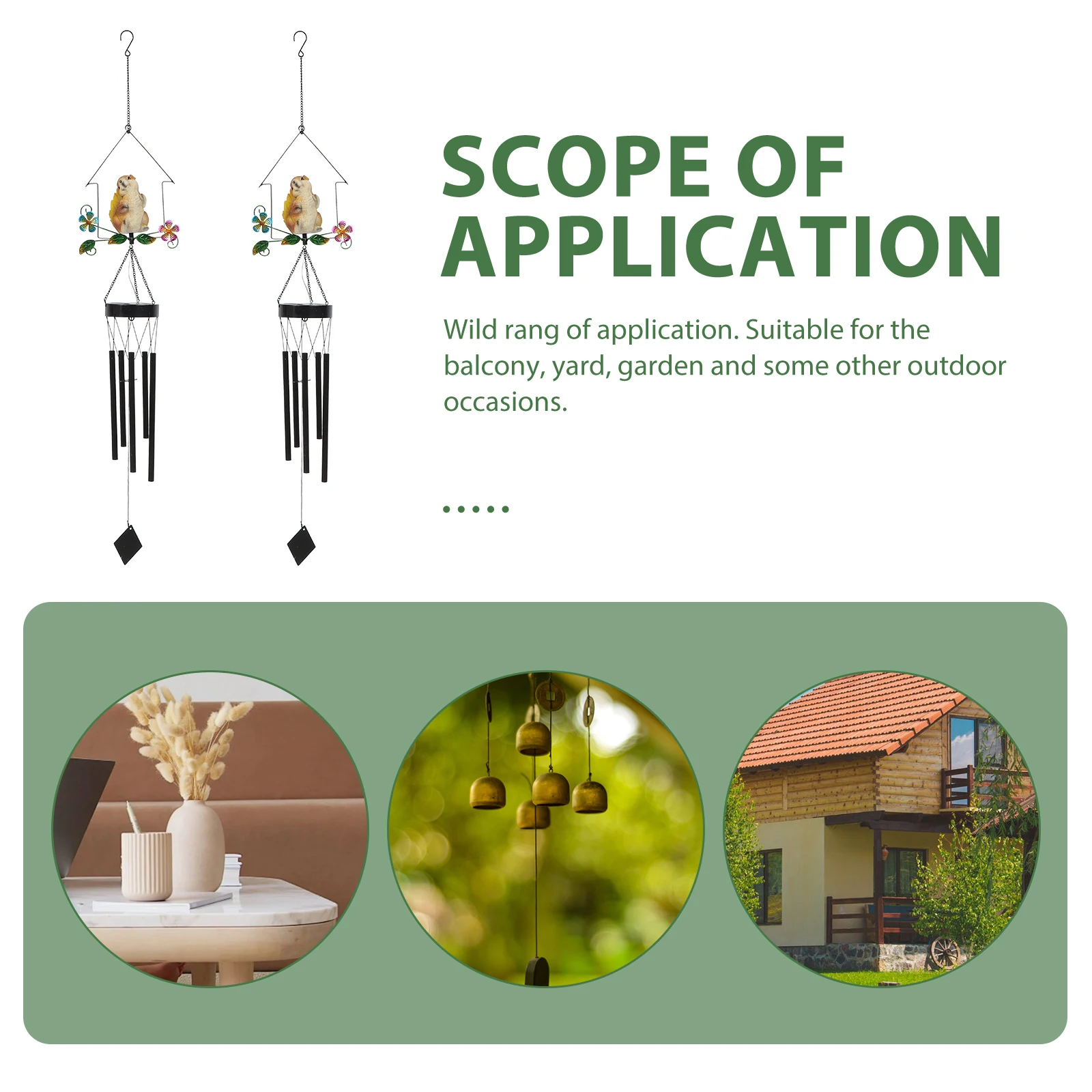 Solar Squirrel Wind Chime Garden Hanging Decor Resin Iron Material Energy Saving Yard Balcony Outdoor Lighting Novel Pendant
Solar Squirrel Wind Chime Garden Hanging Decor Resin Iron Material Energy Saving Yard Balcony Outdoor Lighting Novel Pendant