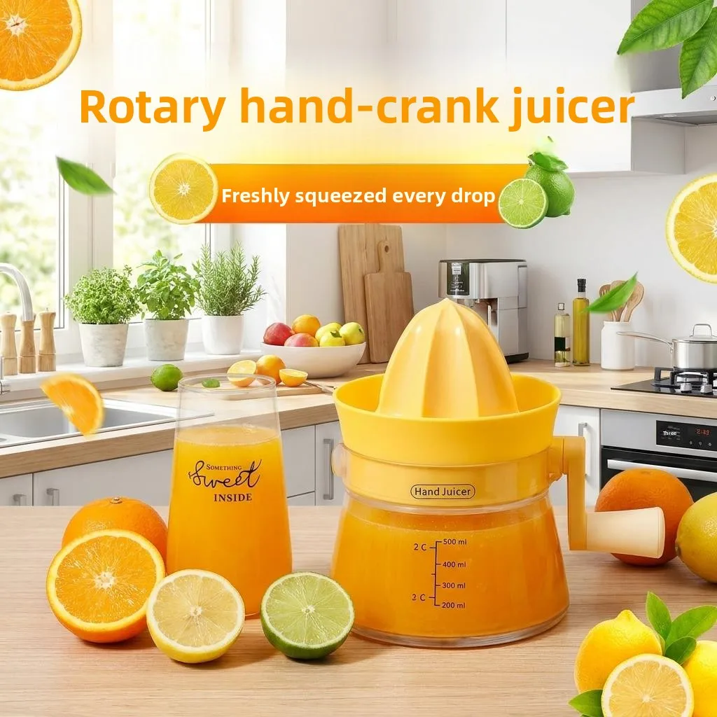Manual Hand-Cranked Fruit Juicer Small Size Orange Lemon Squeezer Home Kitchen Tool Multi-Function Fruit Juicing Device
Manual Hand-Cranked Fruit Juicer Small Size Orange Lemon Squeezer Home Kitchen Tool Multi-Function Fruit Juicing Device