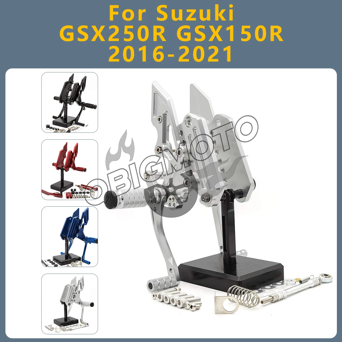 Motorcycle Rearset Footpeg Rear Footrest Foot Pegs Pedal Rearsets Adjustable For Suzuki GSX250R GSX150R 2021-2016 GSX 250R 150R
Motorcycle Rearset Footpeg Rear Footrest Foot Pegs Pedal Rearsets Adjustable For Suzuki GSX250R GSX150R 2021-2016 GSX 250R 150R