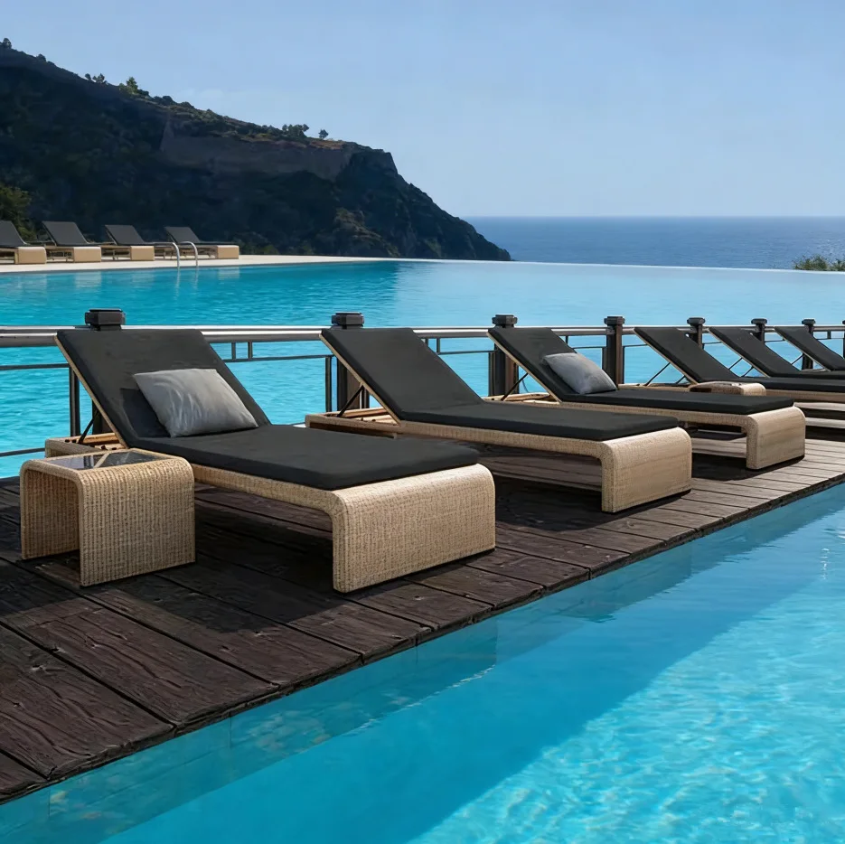 Outdoor Recliner, Patio Rattan Chair, Garden Lounger, Poolside Folding Beach Bed, 4-in-1 Sunbed for Yard, Deck, Balcony
Outdoor Recliner, Patio Rattan Chair, Garden Lounger, Poolside Folding Beach Bed, 4-in-1 Sunbed for Yard, Deck, Balcony
