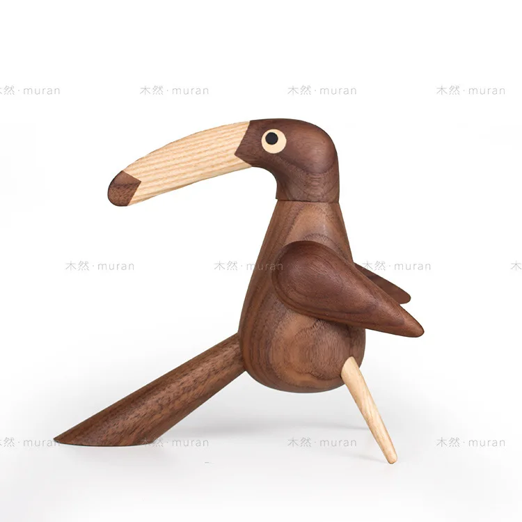 Nordic puppet model house toucan creative home gift walnut hornbill wooden bird ornament wholesale
Nordic puppet model house toucan creative home gift walnut hornbill wooden bird ornament wholesale