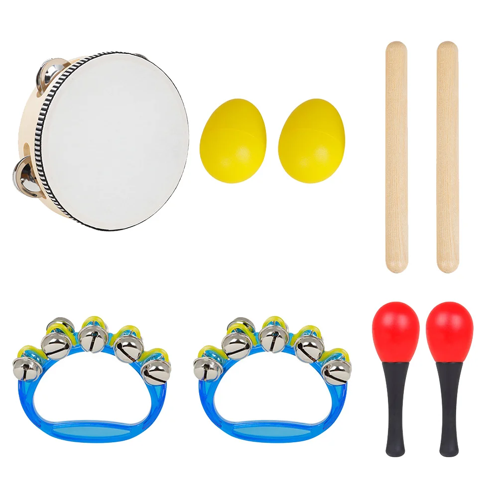 5pcs Musical Instrument Set Bright Colorful Handle Kids Educational Toy Rattles Drum Infant Plaything Hand Percussion Toys ABS
5pcs Musical Instrument Set Bright Colorful Handle Kids Educational Toy Rattles Drum Infant Plaything Hand Percussion Toys ABS