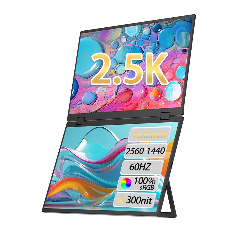 Eimio OEM ODM 15.6" 60Hz 2.5K IPS Dual-Screen Portable Monitor for Laptop with Gaming Features and Type-C Interface
Eimio OEM ODM 15.6" 60Hz 2.5K IPS Dual-Screen Portable Monitor for Laptop with Gaming Features and Type-C Interface