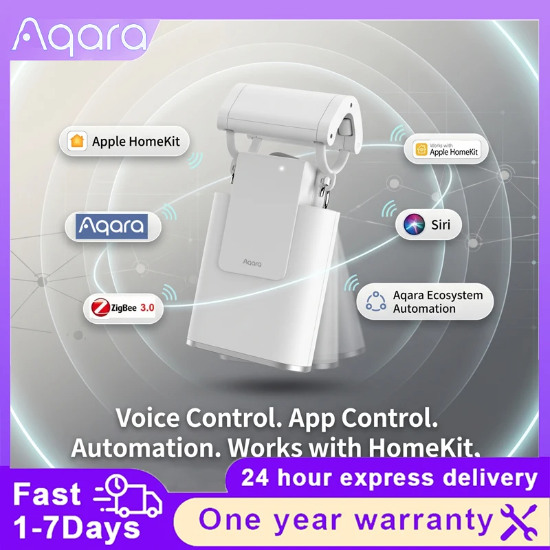 Aqara Smart Curtain Motor E1 Zigbee 3.0 Electric Home Automation Remote Control Compatible with HomeKit Requires Hub
Aqara Smart Curtain Motor E1 Zigbee 3.0 Electric Home Automation Remote Control Compatible with HomeKit Requires Hub