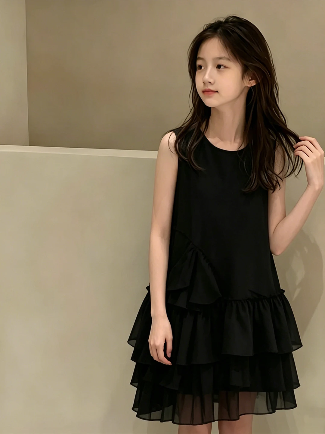 Girls Black Tulle Dress Children's Summer Fashion Vest Dress Midi Skirt Lightweight Casual mid Low Waist Other Material 100%
Girls Black Tulle Dress Children's Summer Fashion Vest Dress Midi Skirt Lightweight Casual mid Low Waist Other Material 100%