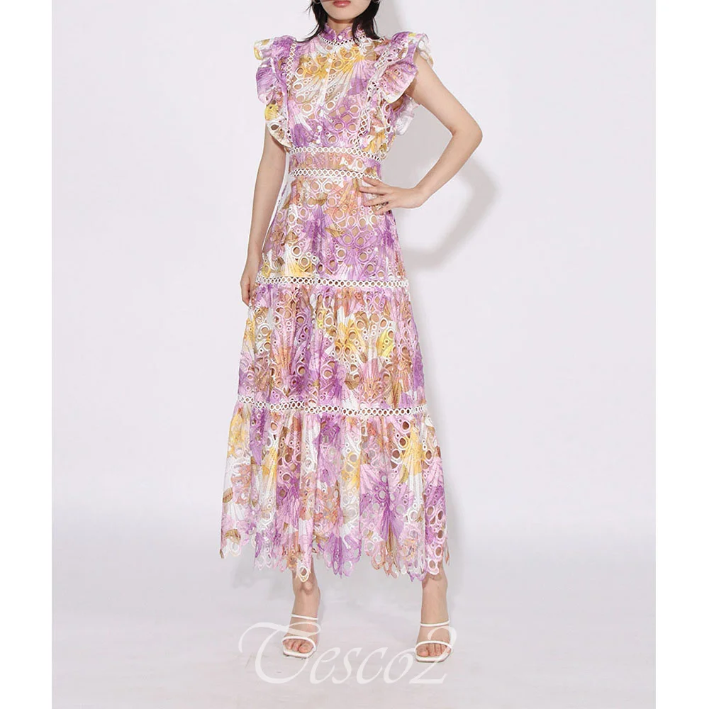 Tesco Women's Elegant Long Dresses Butterfly Sleeve Hollow Out French Dress Embroidered Floral Dress For Women Summer 2024
Tesco Women's Elegant Long Dresses Butterfly Sleeve Hollow Out French Dress Embroidered Floral Dress For Women Summer 2024