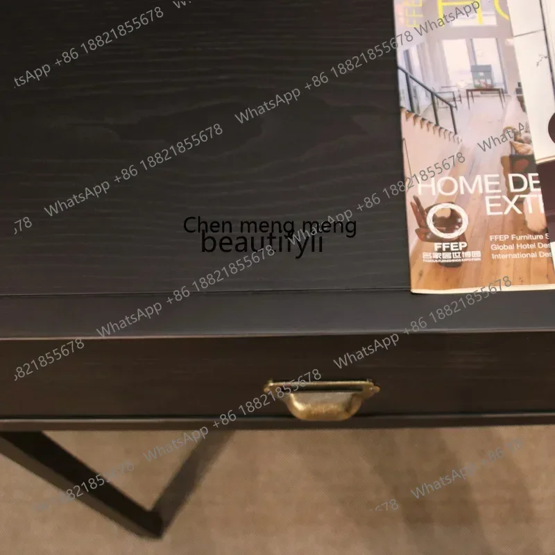 DD Cxh modern expression home with furniture black matte retro writing desk dressing table
DD Cxh modern expression home with furniture black matte retro writing desk dressing table