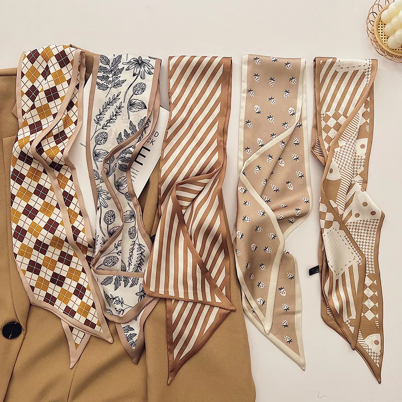 Fashion Print Hair Ribbon Scarf Women Neck Tie Bag Scarfs Satin Silk Skinny Headscarves Ladies Bands 2022 New
Fashion Print Hair Ribbon Scarf Women Neck Tie Bag Scarfs Satin Silk Skinny Headscarves Ladies Bands 2022 New