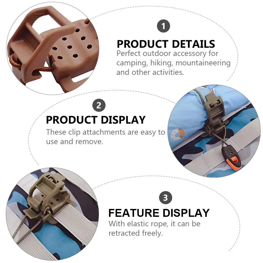 3Pcs Webbing Buckle Clip Outdoor Gear Clip for Backpack Straps Whistle Flashlight Camping Hiking Use Flashlight Buckle Clamp
3Pcs Webbing Buckle Clip Outdoor Gear Clip for Backpack Straps Whistle Flashlight Camping Hiking Use Flashlight Buckle Clamp