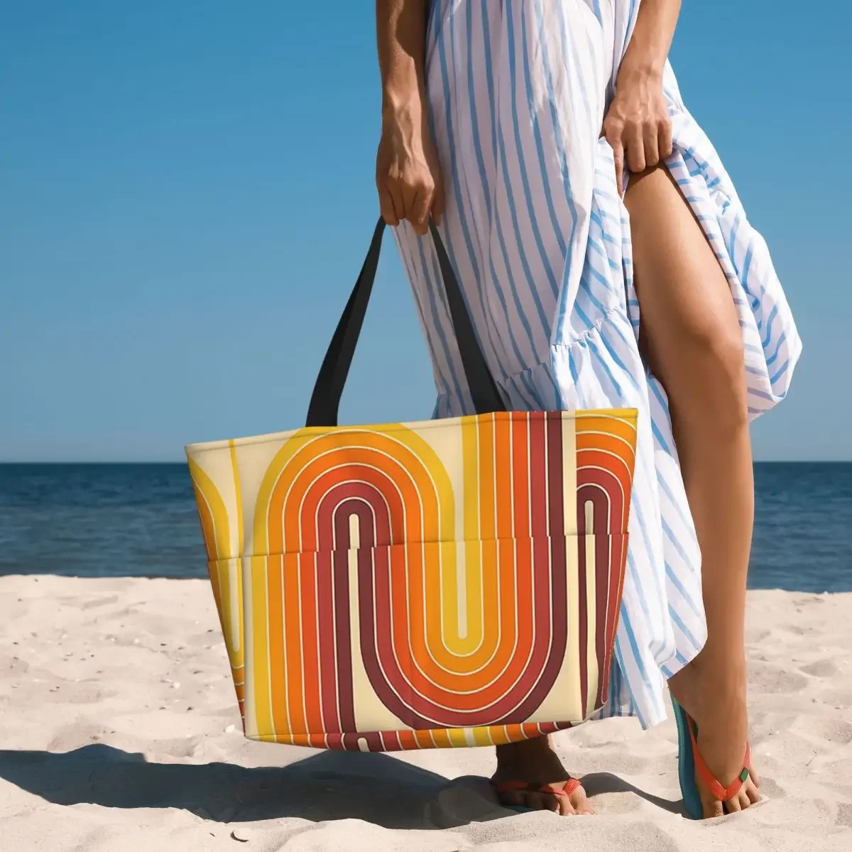 Retro Geometric Double Arch Design 522 Beach Tote Bag Sport Gym Yoga Duffle Large Tote Bag Women Travel Bag Fitness bag
Retro Geometric Double Arch Design 522 Beach Tote Bag Sport Gym Yoga Duffle Large Tote Bag Women Travel Bag Fitness bag