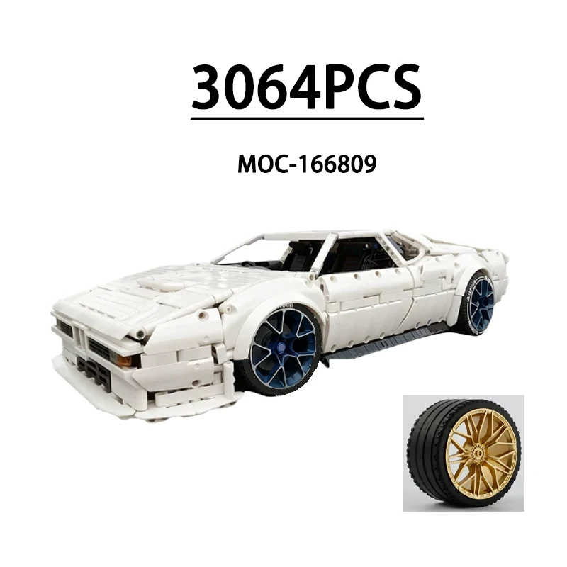 MOC-166809 Super Sports Car 1:8 Scale Building Block Toy Racing Car Model 3064 Pieces Children's Christmas Gift New Year Toy
MOC-166809 Super Sports Car 1:8 Scale Building Block Toy Racing Car Model 3064 Pieces Children's Christmas Gift New Year Toy