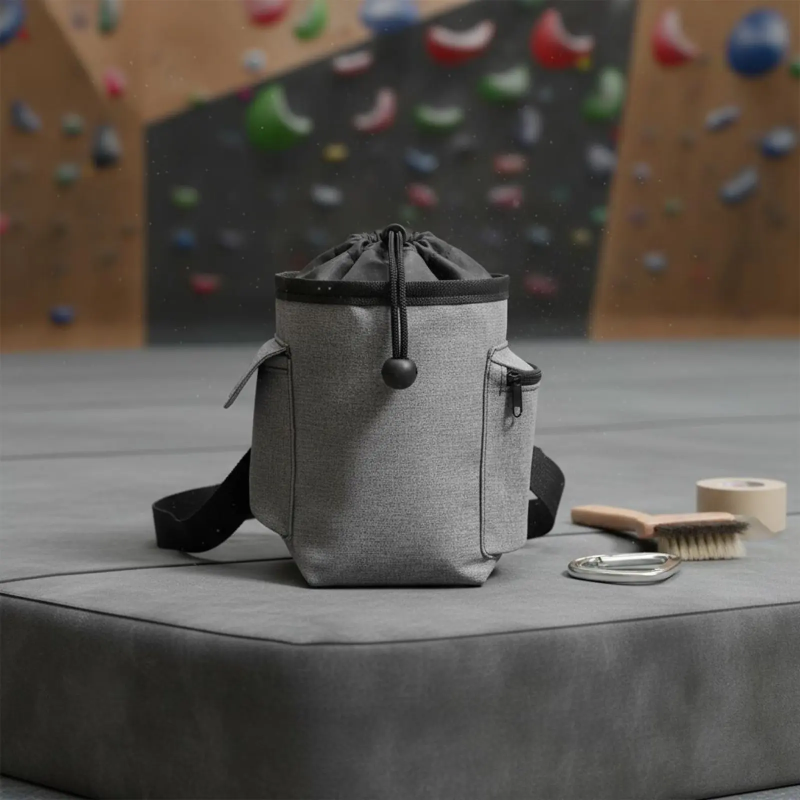 Chalk Powder Pouch Brush Slot Climbing Chalk Bag Waist Chalk Bag Large Capacity Sports Accessory Lightweight for Gymnasts
Chalk Powder Pouch Brush Slot Climbing Chalk Bag Waist Chalk Bag Large Capacity Sports Accessory Lightweight for Gymnasts