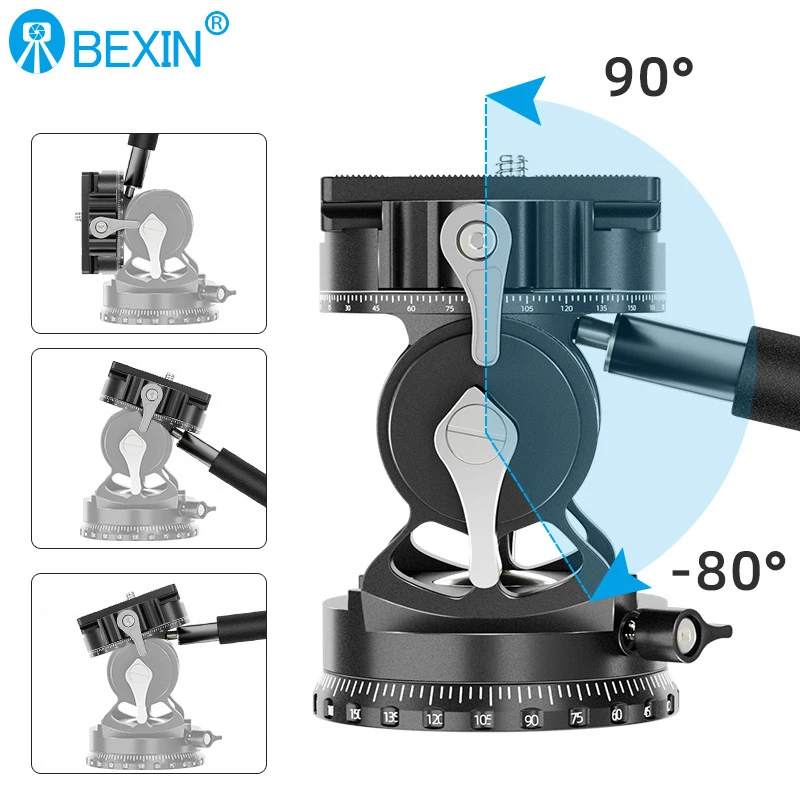 BEXIN Lightweight Tripod Head Hollow Video Hydraulic Head Double Panoramic Structure CNC Compact Fluid Video Head for Tripod
BEXIN Lightweight Tripod Head Hollow Video Hydraulic Head Double Panoramic Structure CNC Compact Fluid Video Head for Tripod