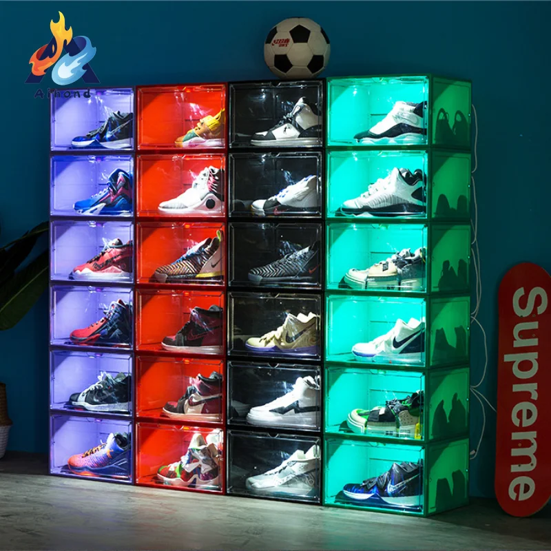 12 Pack Shoe Organizer Storage Boxes Space Saving Foldable Shoe Storage Bins Sneaker Storage Shoe Box Container
12 Pack Shoe Organizer Storage Boxes Space Saving Foldable Shoe Storage Bins Sneaker Storage Shoe Box Container