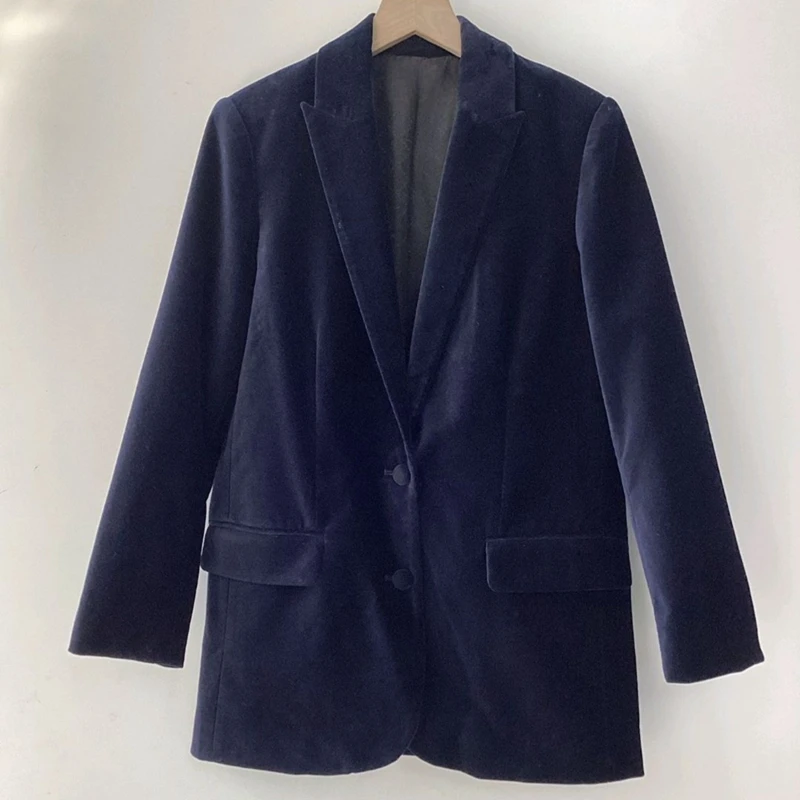 Women's suit jacket 2024 autumn/winter new fashion simple dark green velvet jacket jacket jacket
Women's suit jacket 2024 autumn/winter new fashion simple dark green velvet jacket jacket jacket