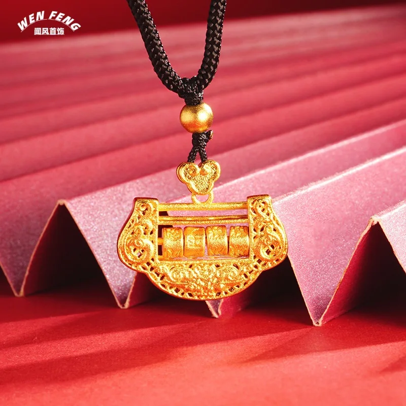 Copper Alloy Ruyi Lock Pendant Necklace for Women, Auspicious Carved Vintage Style Jewelry, Smooth Pendant Wholesale Source
Copper Alloy Ruyi Lock Pendant Necklace for Women, Auspicious Carved Vintage Style Jewelry, Smooth Pendant Wholesale Source