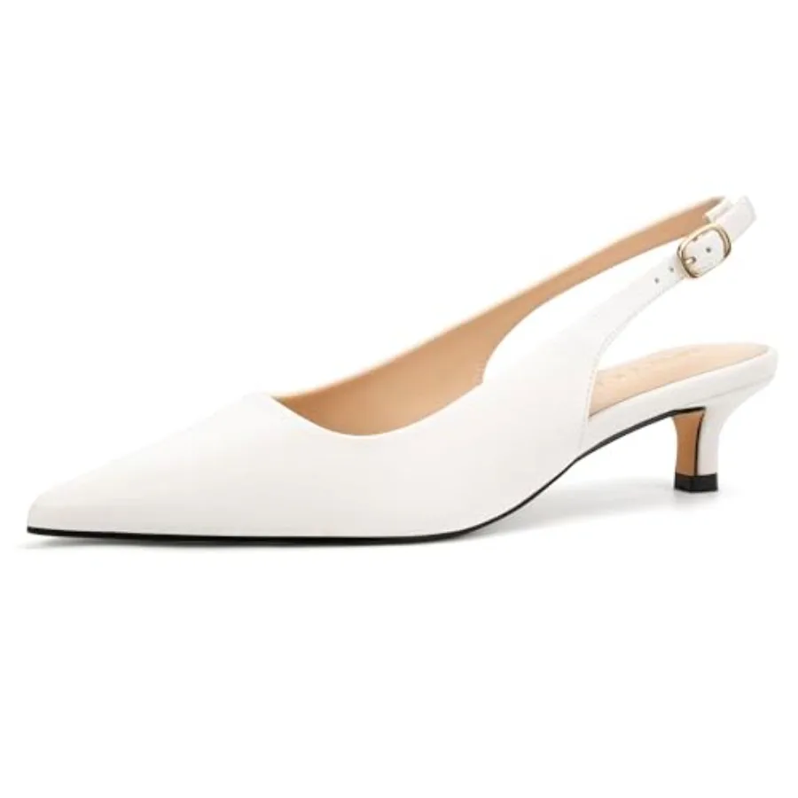 AprCoco Women's Kitten Heels Slingback Pointed Closed Toe Ankle Strap Elegant Women Pumps Shoes for Dating Wedding
AprCoco Women's Kitten Heels Slingback Pointed Closed Toe Ankle Strap Elegant Women Pumps Shoes for Dating Wedding