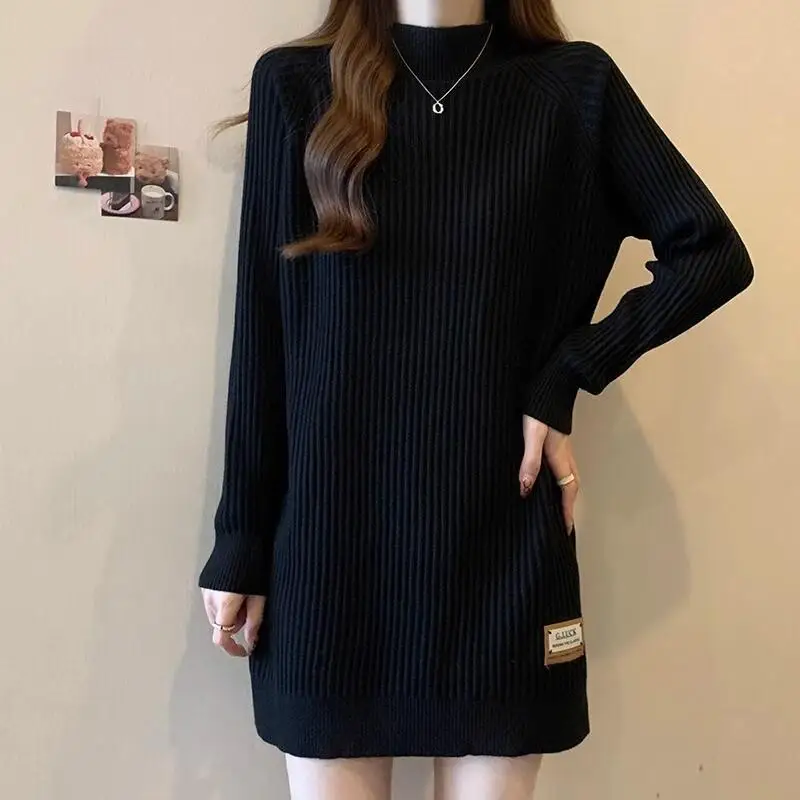 Mid-length butt-covering sweater for women 2025 autumn and winter new style loose sweater Hot Style Fashion
Mid-length butt-covering sweater for women 2025 autumn and winter new style loose sweater Hot Style Fashion
