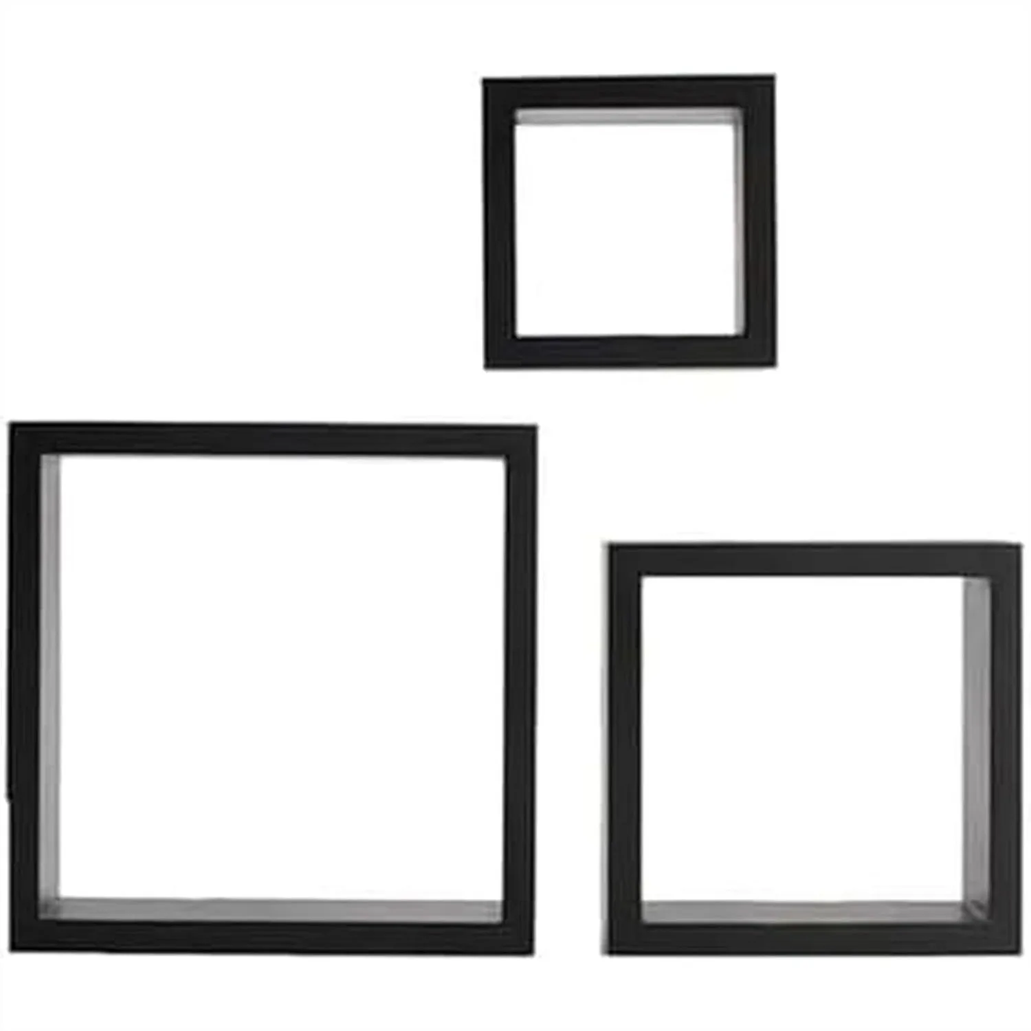 Floating Wall Square Cube Shelves for Bedroom Living Room Bathroom Kitchen, Set of 3, Black
Floating Wall Square Cube Shelves for Bedroom Living Room Bathroom Kitchen, Set of 3, Black