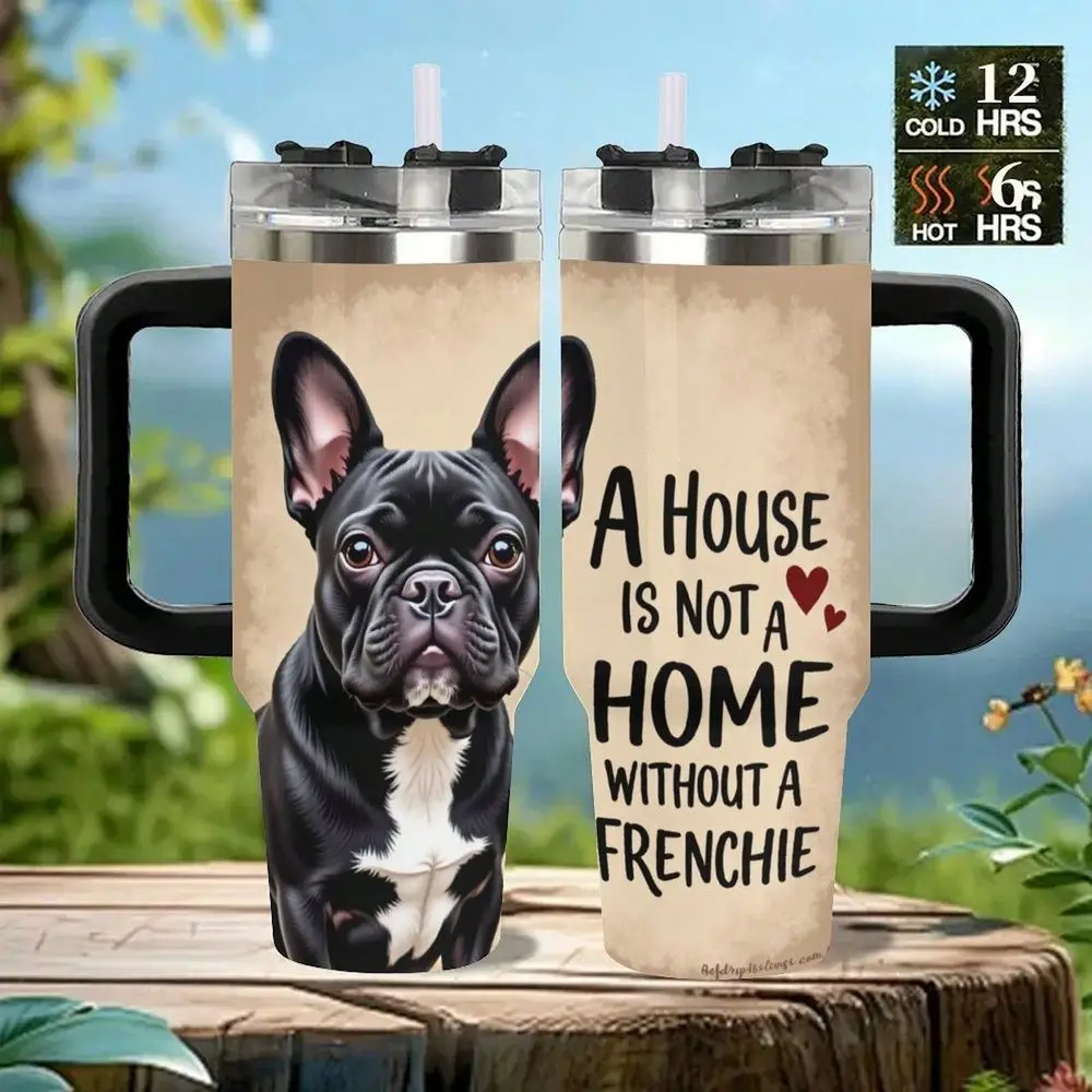 French Bulldog With Text And Tumbler Double Wall Vacuum Insulated Travel Mug With SpillProof Lid Perfect Gift For Dad, Mom Love
French Bulldog With Text And Tumbler Double Wall Vacuum Insulated Travel Mug With SpillProof Lid Perfect Gift For Dad, Mom Love