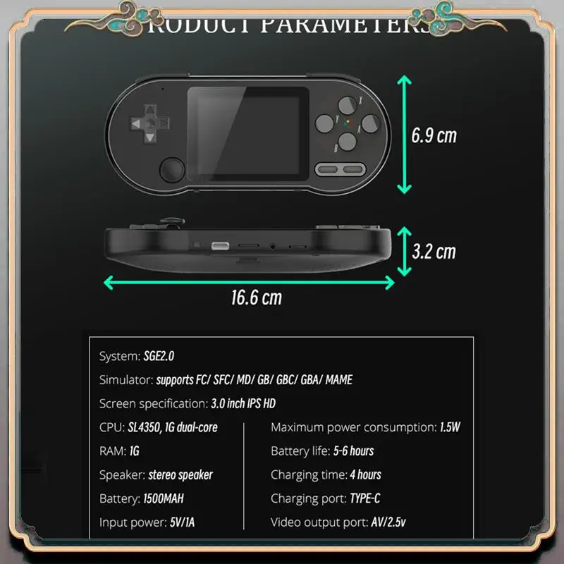SF2000 Console Built-In 6000 Games Joystick Handheld Game Classic Video Game Consoles Support AV Output
SF2000 Console Built-In 6000 Games Joystick Handheld Game Classic Video Game Consoles Support AV Output