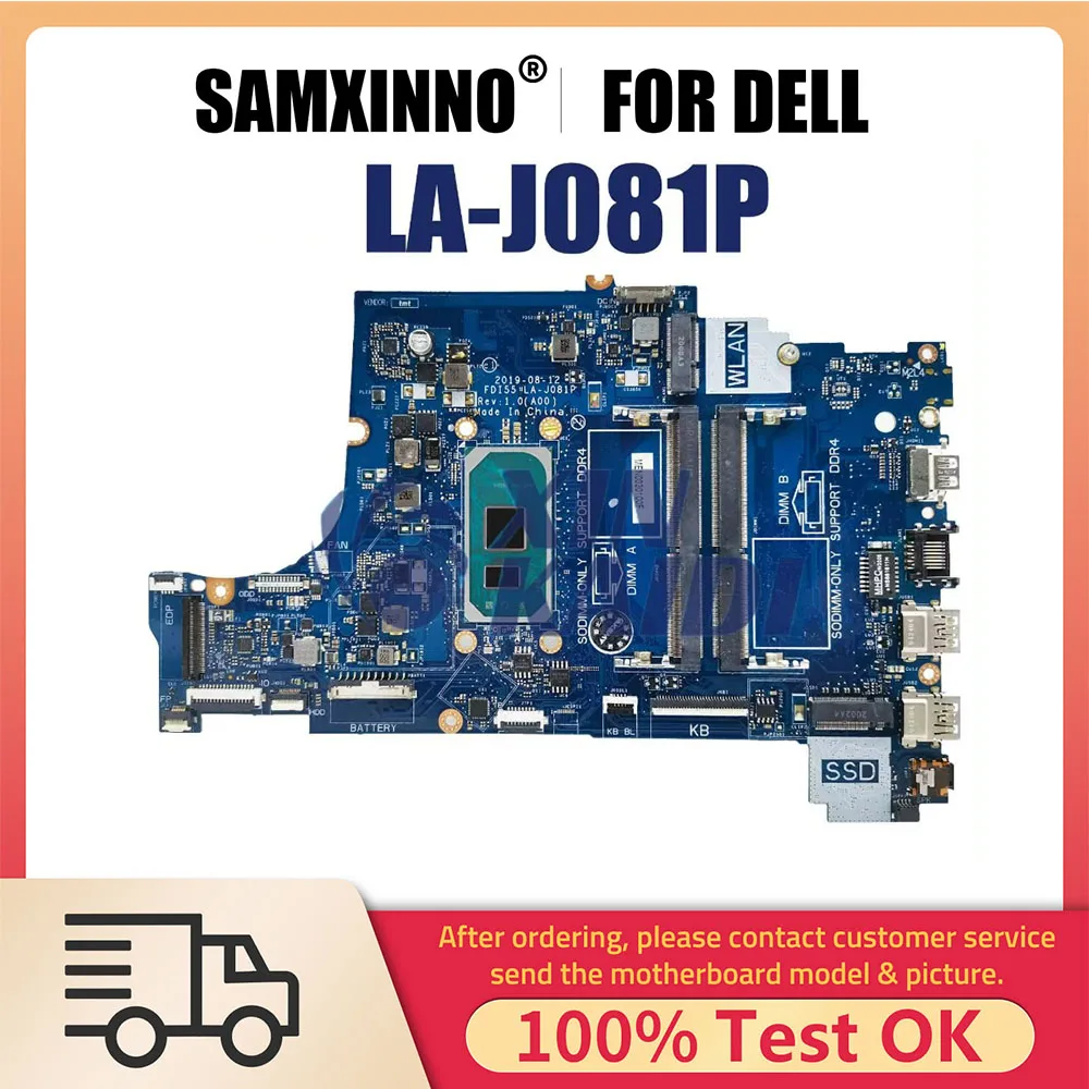 Материнская плата для ноутбука DELL Inspiron 3493 3593 3793 5493 Φ 004C38 03DD 3K CPU LA-J081P I3 I5 I7 10th
Материнская плата для ноутбука DELL Inspiron 3493 3593 3793 5493 Φ 004C38 03DD 3K CPU LA-J081P I3 I5 I7 10th