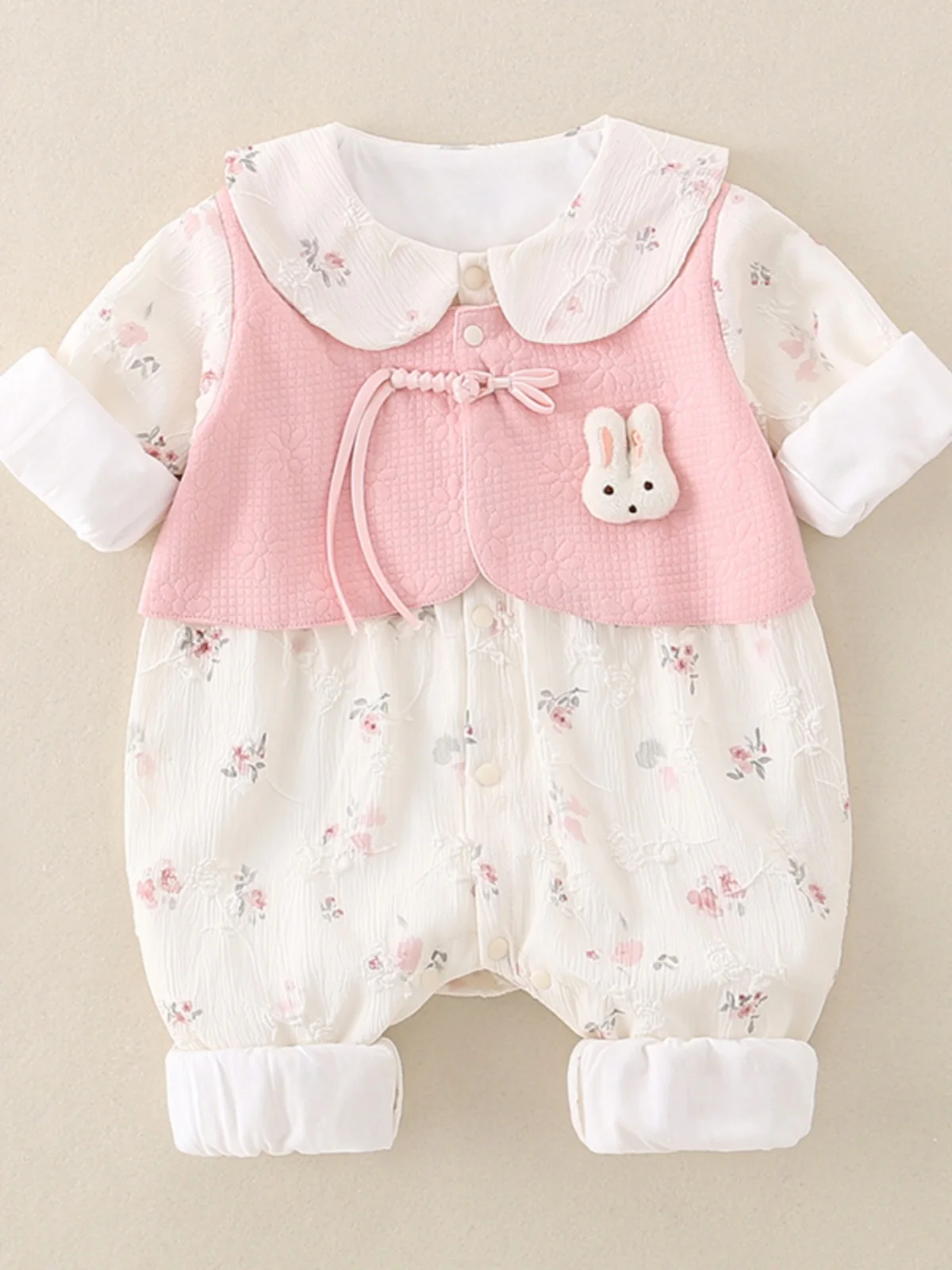 Newborn Baby Outfit Spring Clothes Long Sve Double Layer Jaet Cute Vest Fake Two-Piece Suit Outdoor Clothes Cling Suit
Newborn Baby Outfit Spring Clothes Long Sve Double Layer Jaet Cute Vest Fake Two-Piece Suit Outdoor Clothes Cling Suit