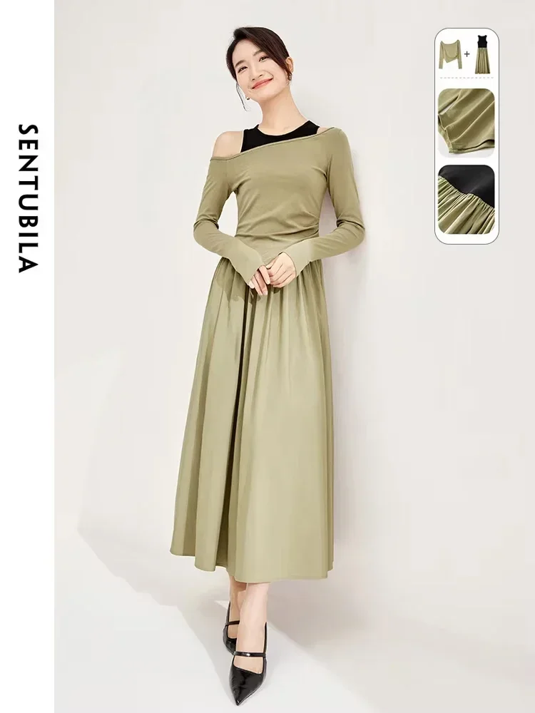 SENTUBILA Patchwork Tank Dress Sets Women Outfits 2025 Spring Casual Irregular Pullover Top Long Dresses Two Piece Set 133Z51840
SENTUBILA Patchwork Tank Dress Sets Women Outfits 2025 Spring Casual Irregular Pullover Top Long Dresses Two Piece Set 133Z51840