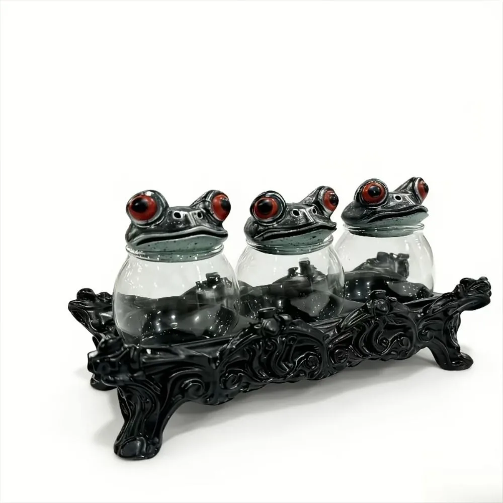 Пылезащитная стеклянная банка для специй в виде забавной лягушки, прозрачный маленький контейнер для приправ, чайница в виде ведьминой лягушки, банка для пищевых приправ и специй
Пылезащитная стеклянная банка для специй в виде забавной лягушки, прозрачный маленький контейнер для приправ, чайница в виде ведьминой лягушки, банка для пищевых приправ и специй