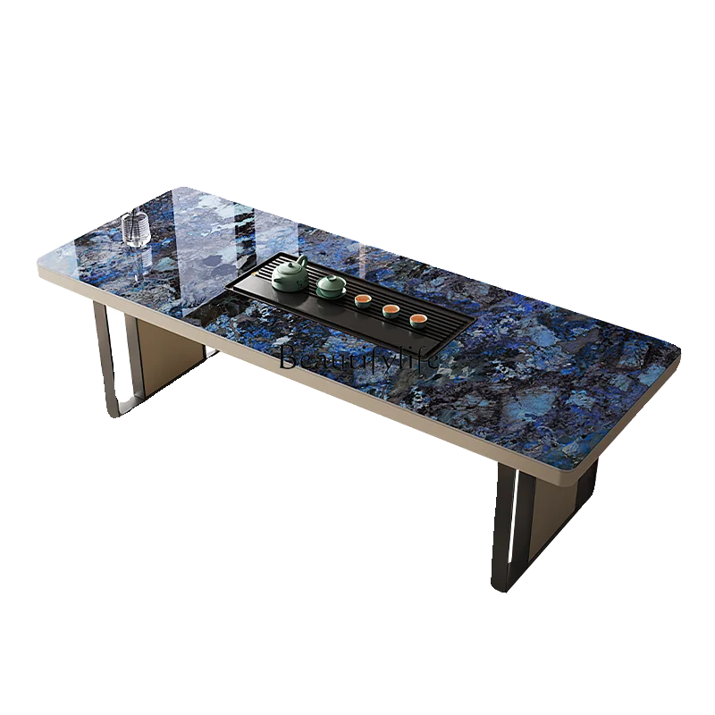 Light luxury microcrysta lline stone Modern simple office tea table and chair combination living room High-ed tea table
Light luxury microcrysta lline stone Modern simple office tea table and chair combination living room High-ed tea table