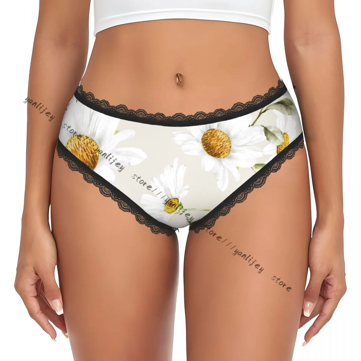 Women Lace Triangle Underwear Daisy Flower Daily Panties
Women Lace Triangle Underwear Daisy Flower Daily Panties
