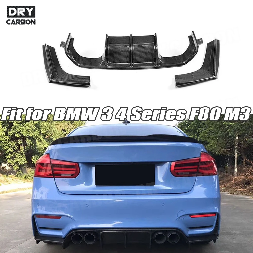 Carbon Fiber Car Rear Bumper Lip Diffuser Spoiler for BMW 3 4 Series F80 M3 F82 F83 M4 2014-2017 V Style 3PCS
Carbon Fiber Car Rear Bumper Lip Diffuser Spoiler for BMW 3 4 Series F80 M3 F82 F83 M4 2014-2017 V Style 3PCS