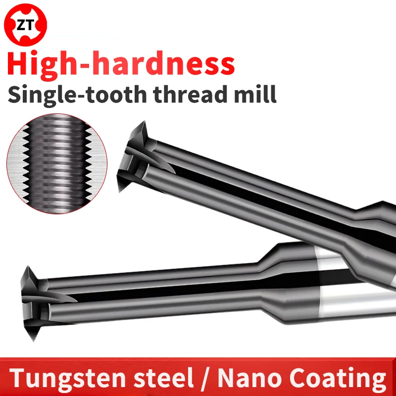 ZUANTONG ISO High Hardness KSM Single Tooth Thread Milling Cutter CNC Carbide Tungsten Steel M1-M24 mills Cutter High Quality
ZUANTONG ISO High Hardness KSM Single Tooth Thread Milling Cutter CNC Carbide Tungsten Steel M1-M24 mills Cutter High Quality