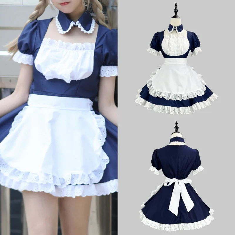 Halloween Lolita Y2K Dresses Set JK Kawaii Japanese Maid Costume Akihabara Cosplay Outfit Lace Trim Apron Stage Performance New
Halloween Lolita Y2K Dresses Set JK Kawaii Japanese Maid Costume Akihabara Cosplay Outfit Lace Trim Apron Stage Performance New