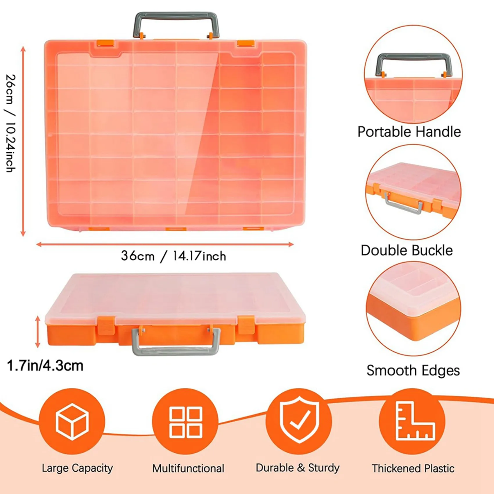 【NOW SAVE】2X 48 Grids Large Plastic Organizer Box With Adjustable Dividers, Beads Storage Containers Compartment Tackle Box Case
【NOW SAVE】2X 48 Grids Large Plastic Organizer Box With Adjustable Dividers, Beads Storage Containers Compartment Tackle Box Case