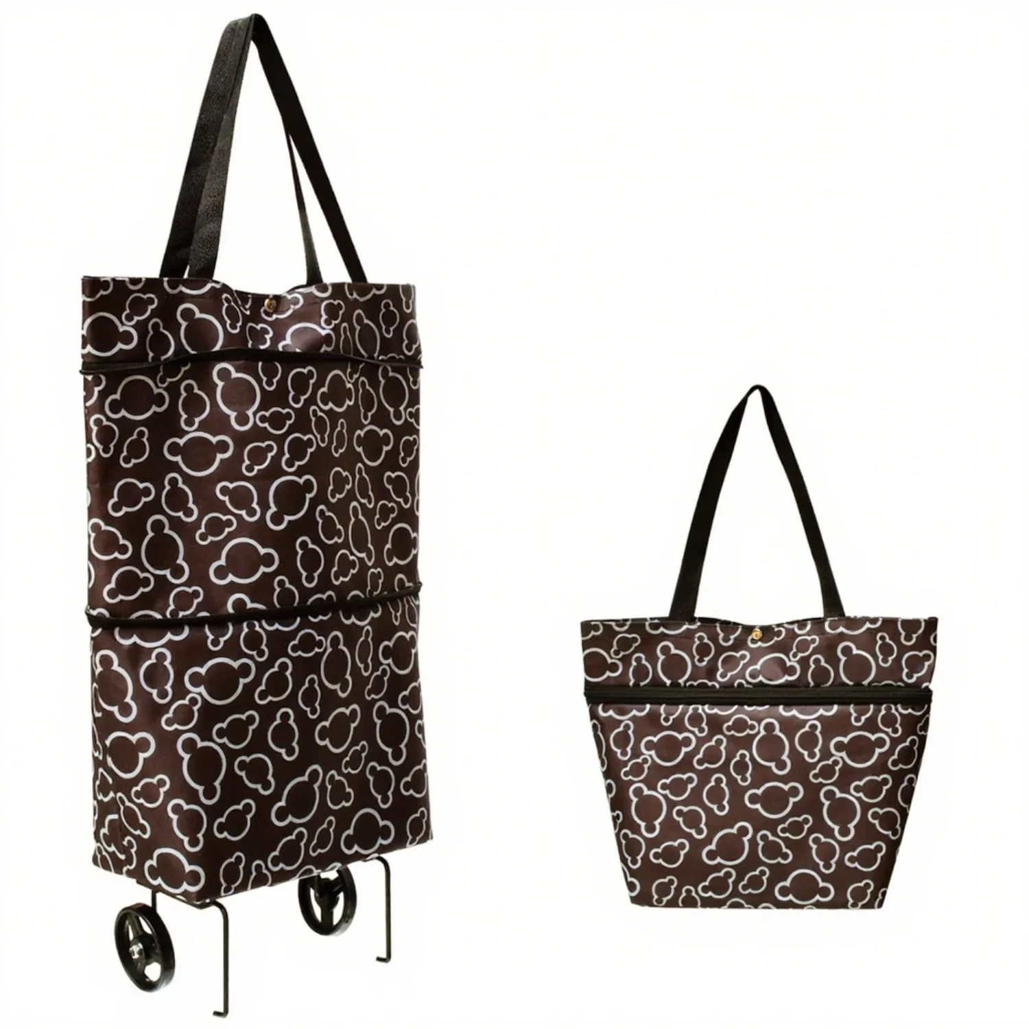 Foldable Shopping Bags with Wheels Coffee 380g 40*15*3cm Collapsible Shopping Cart Reusable Grocery Bags 1*Foldable Shopping Car
Foldable Shopping Bags with Wheels Coffee 380g 40*15*3cm Collapsible Shopping Cart Reusable Grocery Bags 1*Foldable Shopping Car