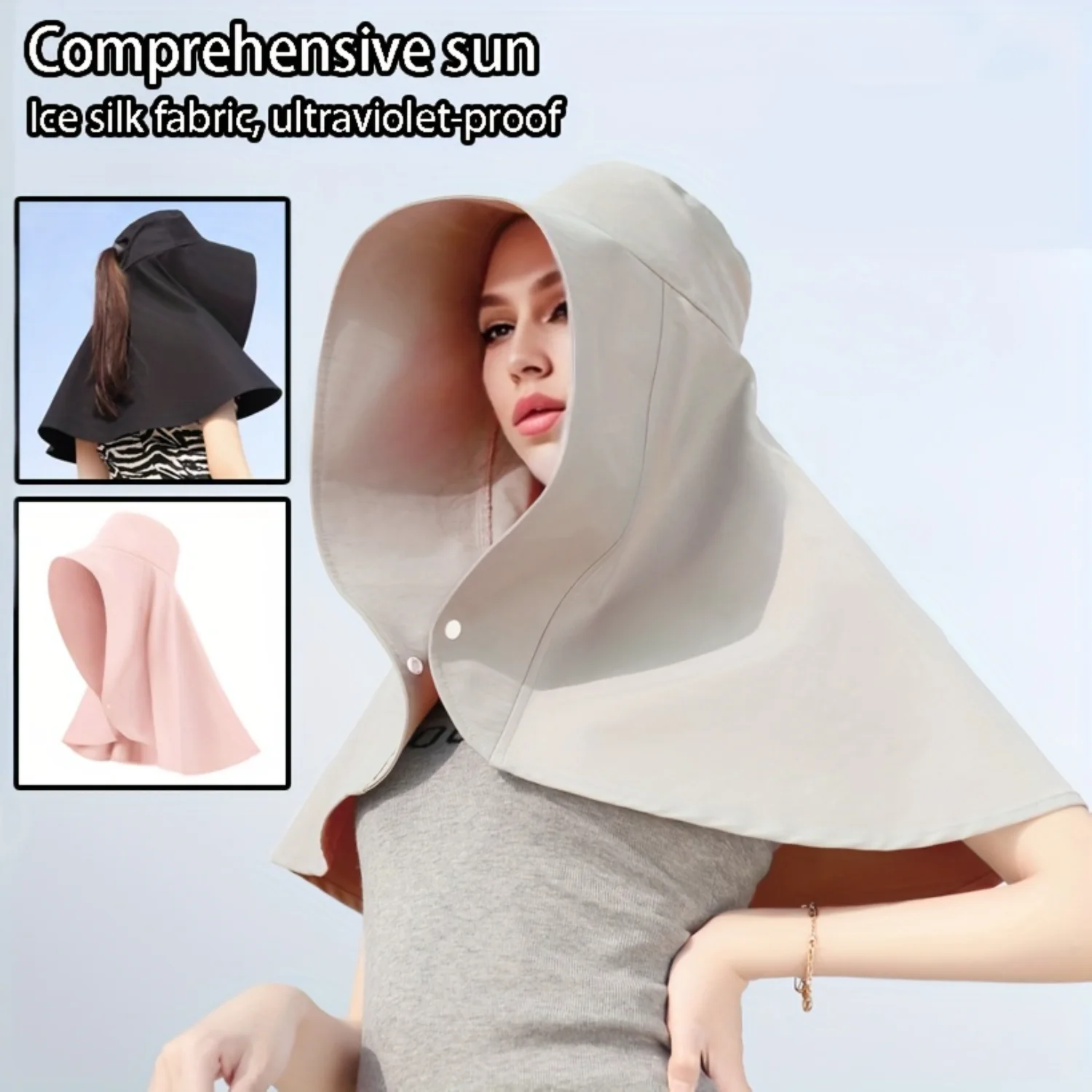 Womens UV Defense Shawl Hat - Advanced Anti-UV Sun Hat with Windproof Cycling Neck Gaiter & Face Cover, Stylish Fisherman Style
Womens UV Defense Shawl Hat - Advanced Anti-UV Sun Hat with Windproof Cycling Neck Gaiter & Face Cover, Stylish Fisherman Style