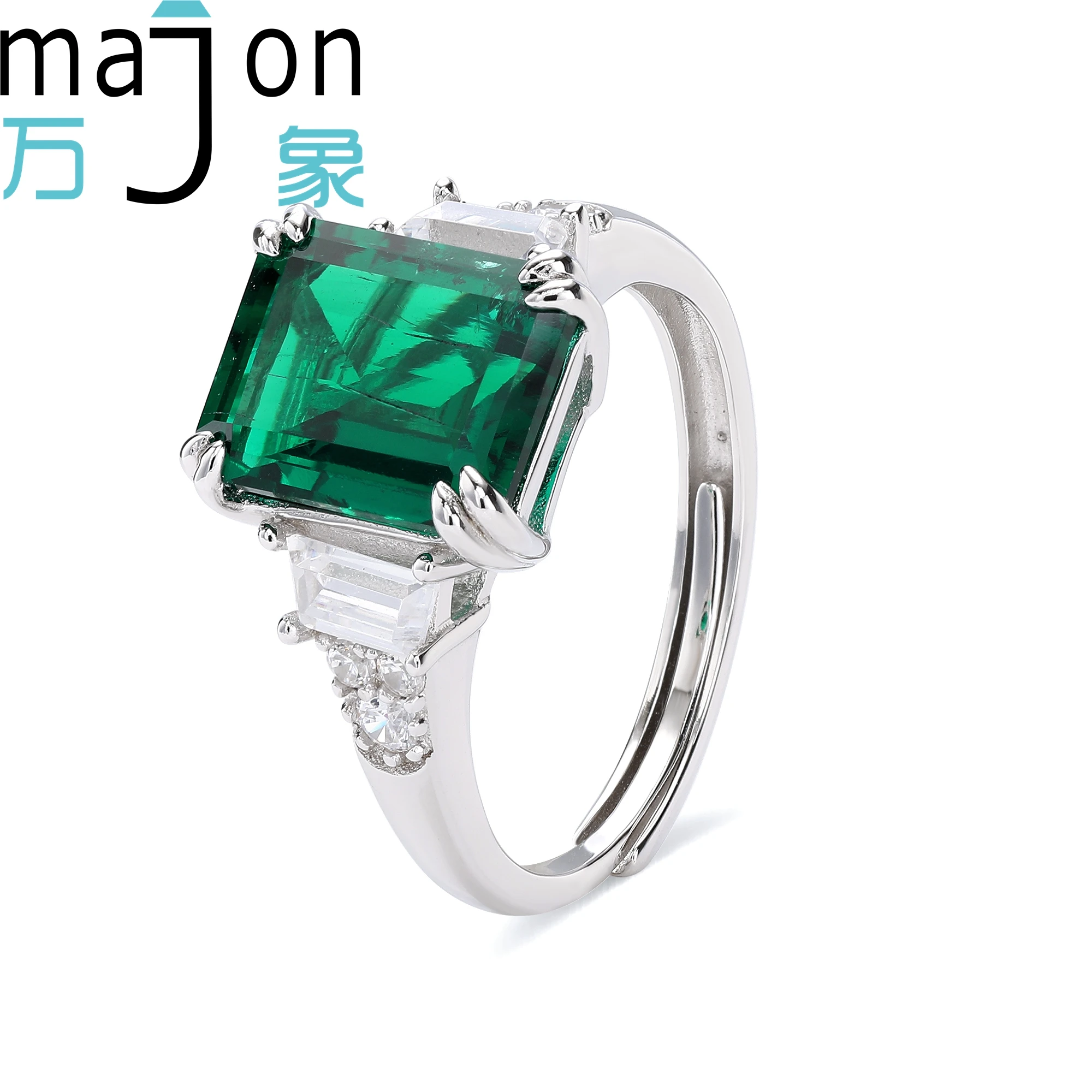 8*10 2.8ct Lab grown Zambia Emerald Cut Ring For Women Wedding Anniversary Gift Jewelry
8*10 2.8ct Lab grown Zambia Emerald Cut Ring For Women Wedding Anniversary Gift Jewelry