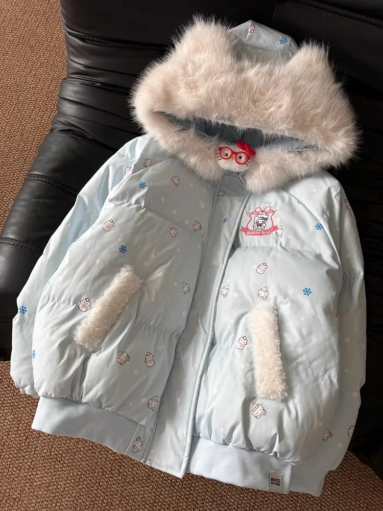 Куртка-худи в корейском стиле, с ушками, теплая, с аэродинамическим дизайном, из хлопка, свободного кроя, с мультяшным аниме-принтом, на молнии
Куртка-худи в корейском стиле, с ушками, теплая, с аэродинамическим дизайном, из хлопка, свободного кроя, с мультяшным аниме-принтом, на молнии