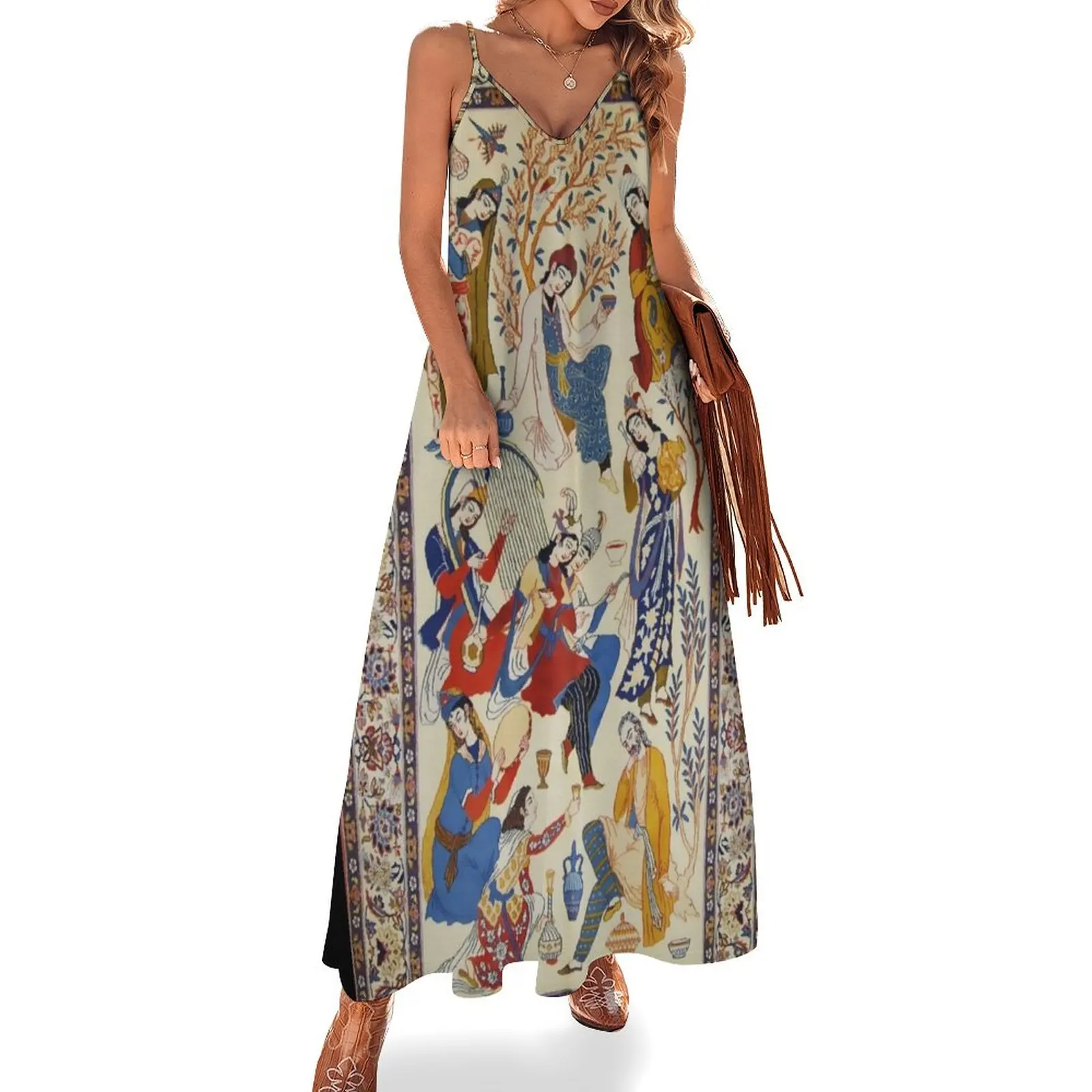 Antique Persian Isfahan Rug Print Sleeveless Dress women's summer dresses 2025 Women's evening dress Dress
Antique Persian Isfahan Rug Print Sleeveless Dress women's summer dresses 2025 Women's evening dress Dress